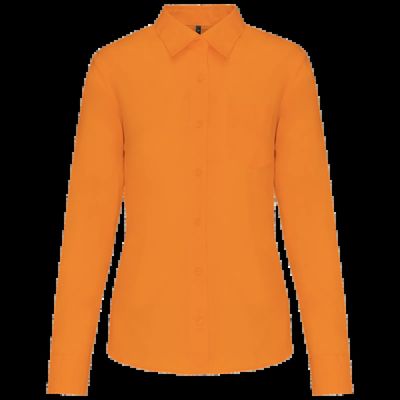 Camisa popelina polialgodón mujer Orange 3Xl