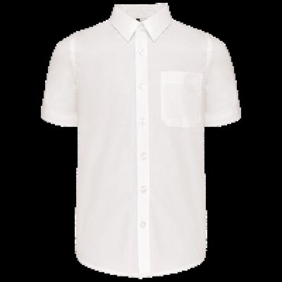 Camisa popelina manga corta infantil White 10/12 Ans