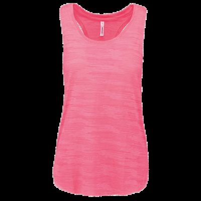 Camiseta tirantes holgada deporte mujer Fluorescent  Pink Xs