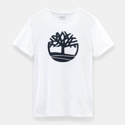 Camiseta con Logo de árbol White Xl