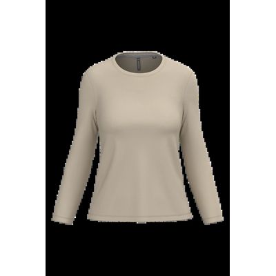 Camiseta algodón de manga larga mujer Light Sand 3Xl