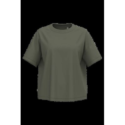 Camiseta algodón orgánico oversize mujer Organic Khaki Xxs/Xs