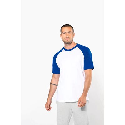 Camiseta bicolor manga corta hombre