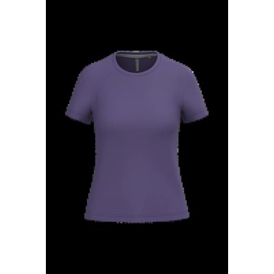 Camiseta manga corta mujer algodón Purple 3Xl