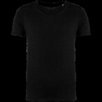 Camiseta algodón orgánico infantil Black 2/4 Ans