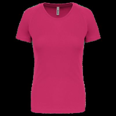 Camiseta de deporte mujer poliéster Fuchsia Xs