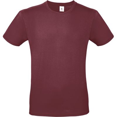 Camiseta hombre 100% algodón preencogido Burgundy Xl