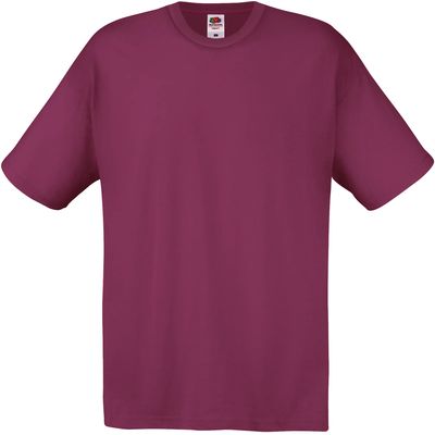 Camiseta niños algodón cuello redondo Burgundy 9/11 Ans
