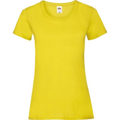 Camiseta entallada mujer 100% algodón Yellow Xl