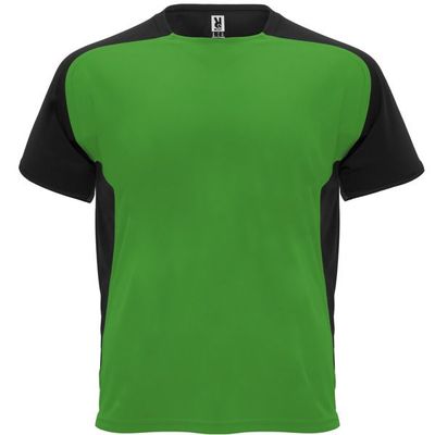 Camiseta técnica transpirable de secado rápido Verde Helecho/Negro Xl