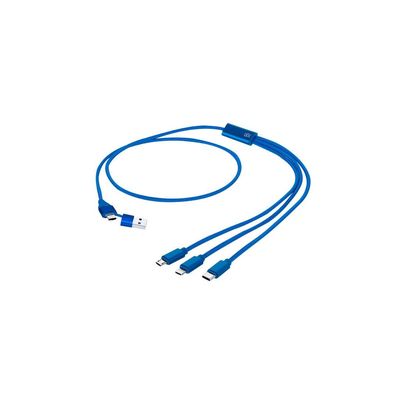 Cable cargador aluminio reciclado dual 3 salidas