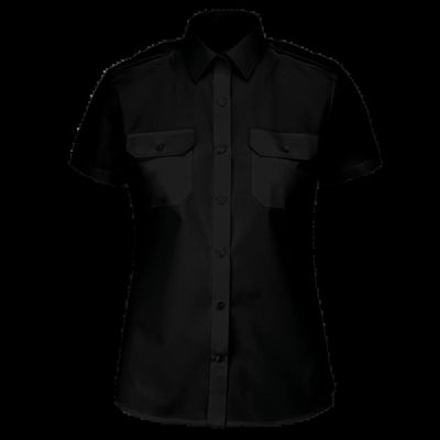 Camisa piloto manga corta mujer Black S