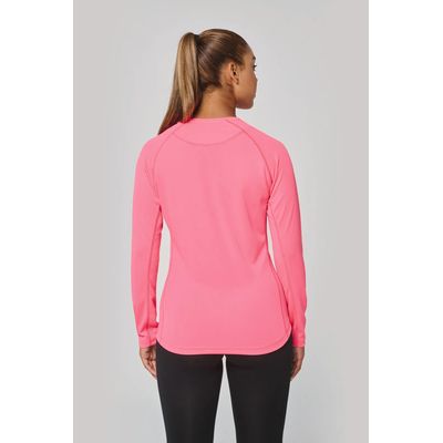 Camiseta de deporte manga larga poliéster