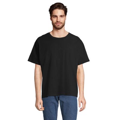 Camiseta oversize de algodón reciclado Negro Profundo Xxl