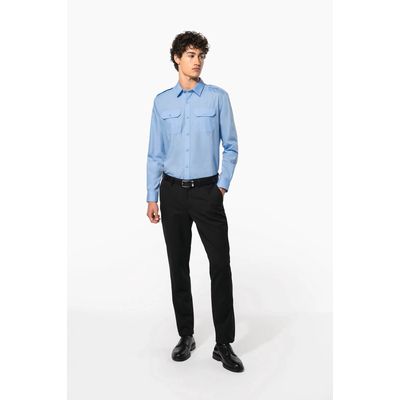 Camisa de piloto manga larga para hombre