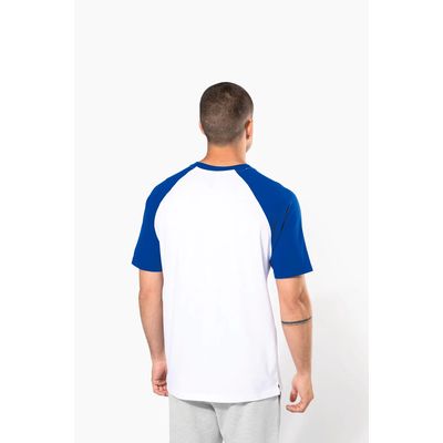 Camiseta bicolor manga corta hombre