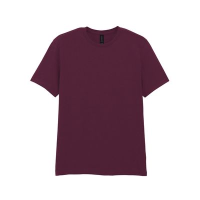 Camiseta hombre algodón preencogido Maroon S