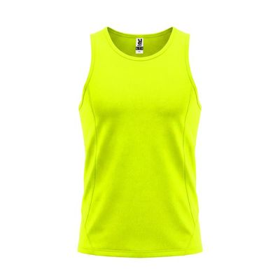 Camiseta Técnica sin Mangas Adulto/Niños Amarillo Fluor 7/8