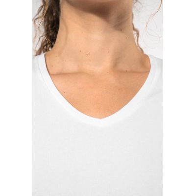 Camiseta cuello de pico mujer