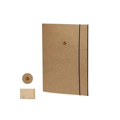 Carpeta con semillas tapa flexible y banda elástica
