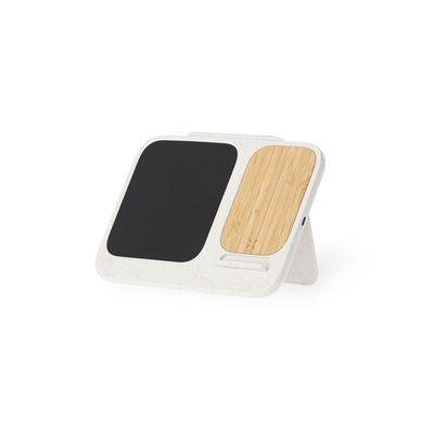 Cargador inalámbrico de 15W con pizarra digital integrada