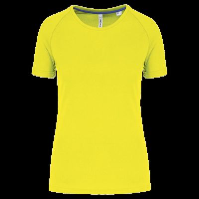 Camiseta deporte corte recto Fluorescent Yellow Xl