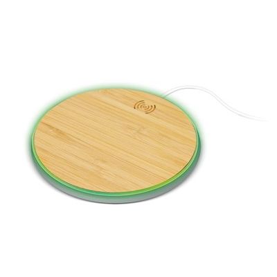 Cargador Bambú 10W Carga Qi