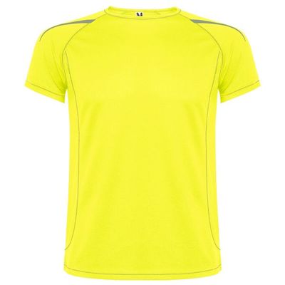 Camiseta técnica transpirable Amarillo Fluor L