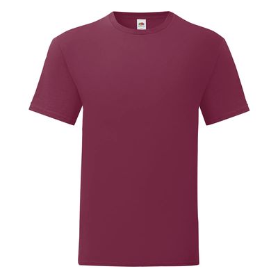 Camiseta hombre algodón peinado Burgundy 3Xl