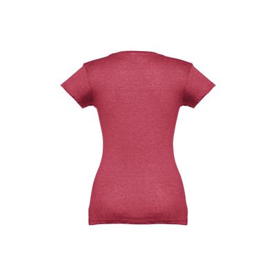 Camiseta Mujer Entallada de Algodón Escote V