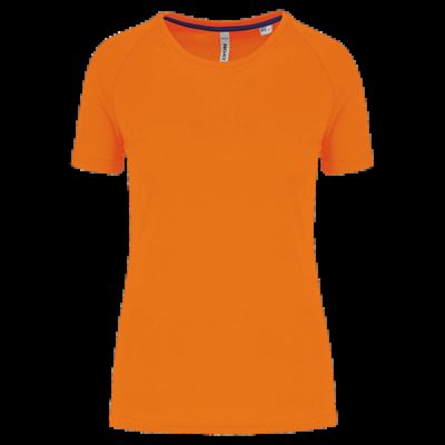 Camiseta deporte corte recto Fluorescent Orange L