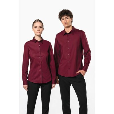 Camisa entallado manga larga mujer