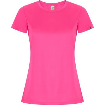 Camiseta ECO Manga Corta Mujer Control Dry Rosa Fluor Xl