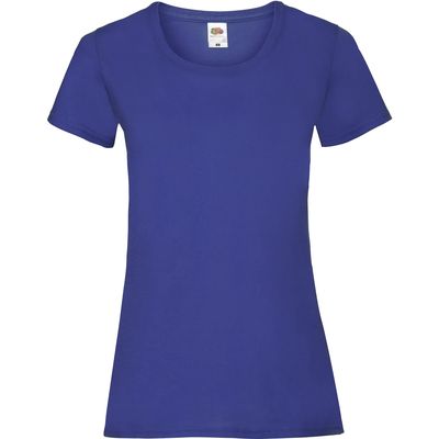 Camiseta entallada mujer 100% algodón Royal Blue S