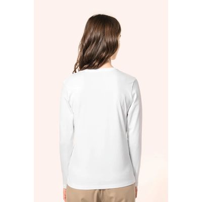 Camiseta manga larga algodón mujer