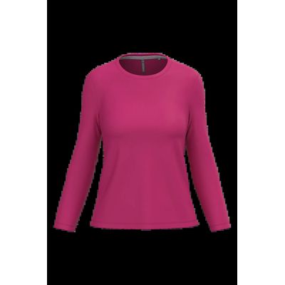Camiseta algodón de manga larga mujer Fuchsia Xxl
