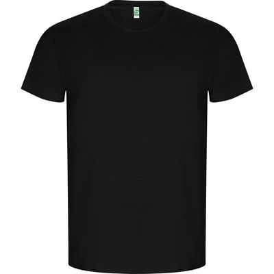Camiseta Algodón Orgánico Manga Corta Negro Xl