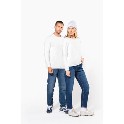 Camiseta manga larga mujer y cuello redondo