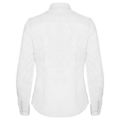 Camisa Oxford Mujer Entallada Manga Larga