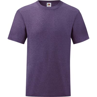 Camiseta hombre algodón cuello redondo Heather Purple M