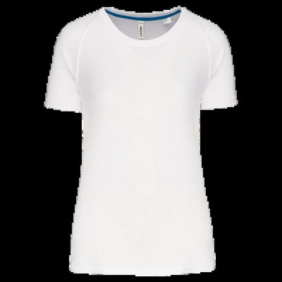 Camiseta deporte corte recto White L