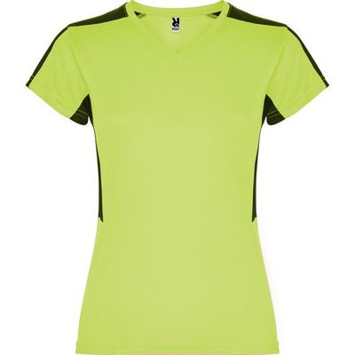 Camiseta técnica mujer manga corta Lima Punch/Negro M