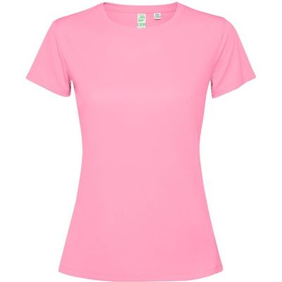 Camiseta técnica entallada para mujer Rosa Seda M