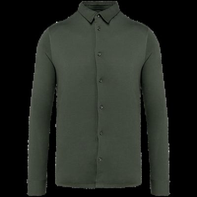Camisa punto jersey algodón Organic Khaki L