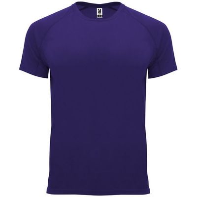 Camiseta técnica manga corta cuello redondo Morado 2Xl