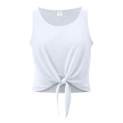 Camiseta Top Fresco de Tirantes con Nudo Bla L