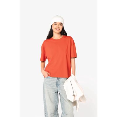 Camiseta algodón orgánico oversize mujer