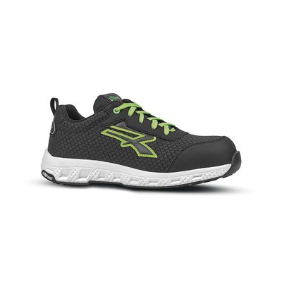 Calzado de seguridad con buen agarre Black / Green 36 Eu