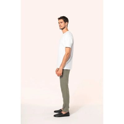Camiseta algodón cuello redondo hombre