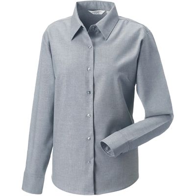 Camisa Oxford manga larga mujer Silver Xl